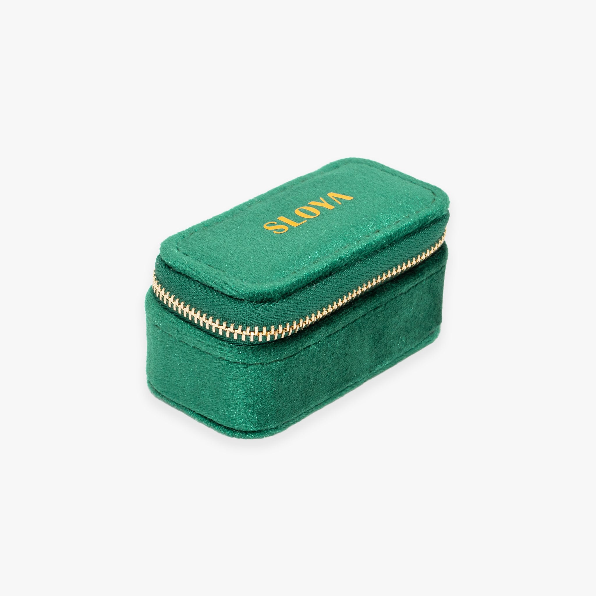 Mini boîte à bijoux velours vert emeraude - SLOYA